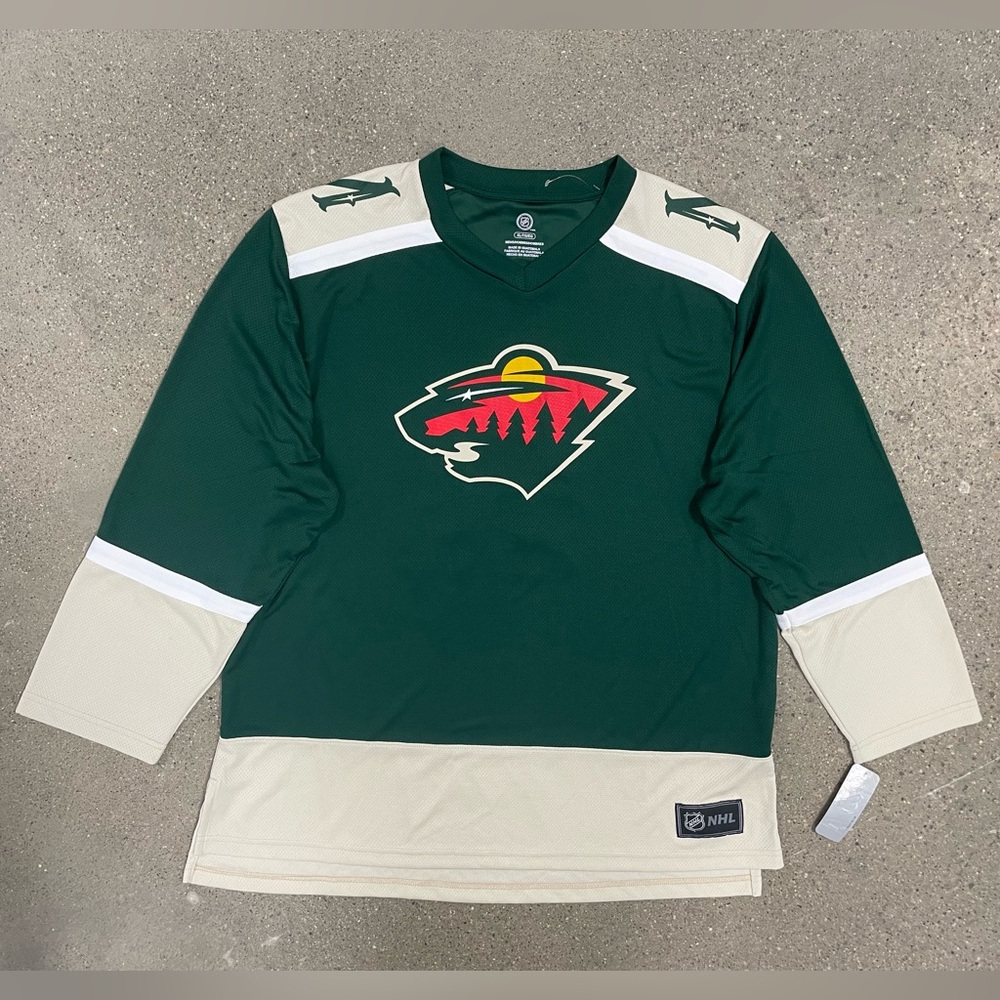 NWT NHL Minnesota Wild #12 Eric Staal Green Hockey Jersey Size XL